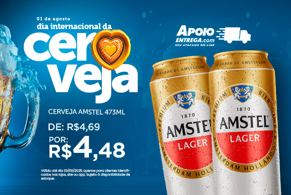 Cerveja Amstel 473ml ate 03/08